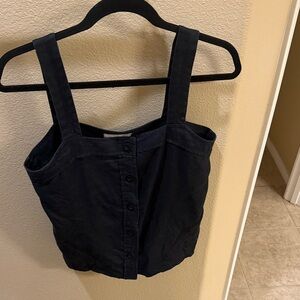 Black Everlane Button-Up Tank Top